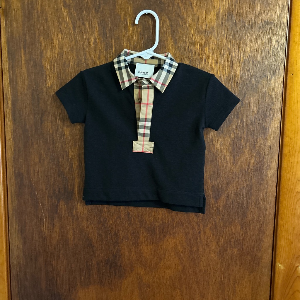 6 Month Burberry Shirt. Worn Once For Pictures! Send Me Offers!